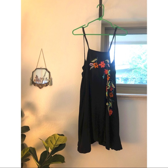 Free People Flower Fields Shift Dress - Black - Picture 4 of 7